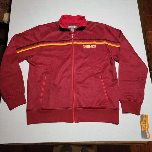 Urban Pipeline Full Zip Lightweight Retro Jogger Jacket Burgundy Size Large NWT - Picture 2 of 7